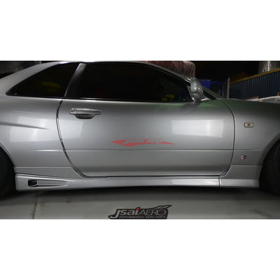 JSAI Aero Side Skirts - NISSAN R34 GTT 2 PIECE ALTIA STYLE