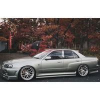 JSAI AERO TYPE R Style Rear Over fenders fits Nissan R34 GTT GT Skyline 4 Door