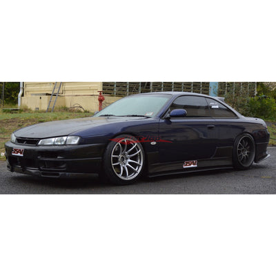 JSAI Aero Vertex Side Skirt Extensions fits Nissan Silvia S14