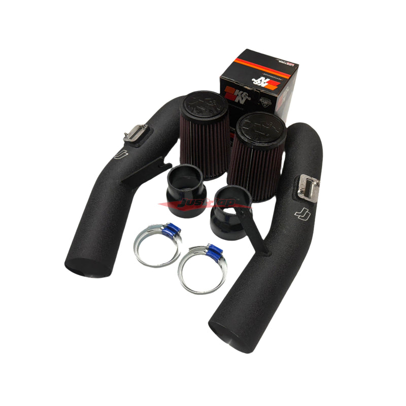 JustJap Racing Aluminium 3" Inch Air Intake Kit Fits Nissan R35 GTR