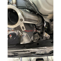 JustJap Racing Casted Stainless Steel 3.5" Down Pipe Dump Pipe Set Fits Nissan R35 GTR