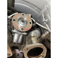 JustJap Racing Casted Stainless Steel 3.5" Down Pipe Dump Pipe Set Fits Nissan R35 GTR