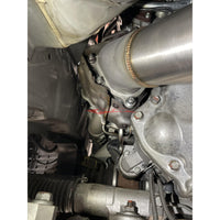 JustJap Racing Casted Stainless Steel 3.5" Down Pipe Dump Pipe Set Fits Nissan R35 GTR