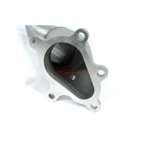 JustJap Racing Casted Stainless Steel 3.5" Down Pipe Dump Pipe Set Fits Nissan R35 GTR