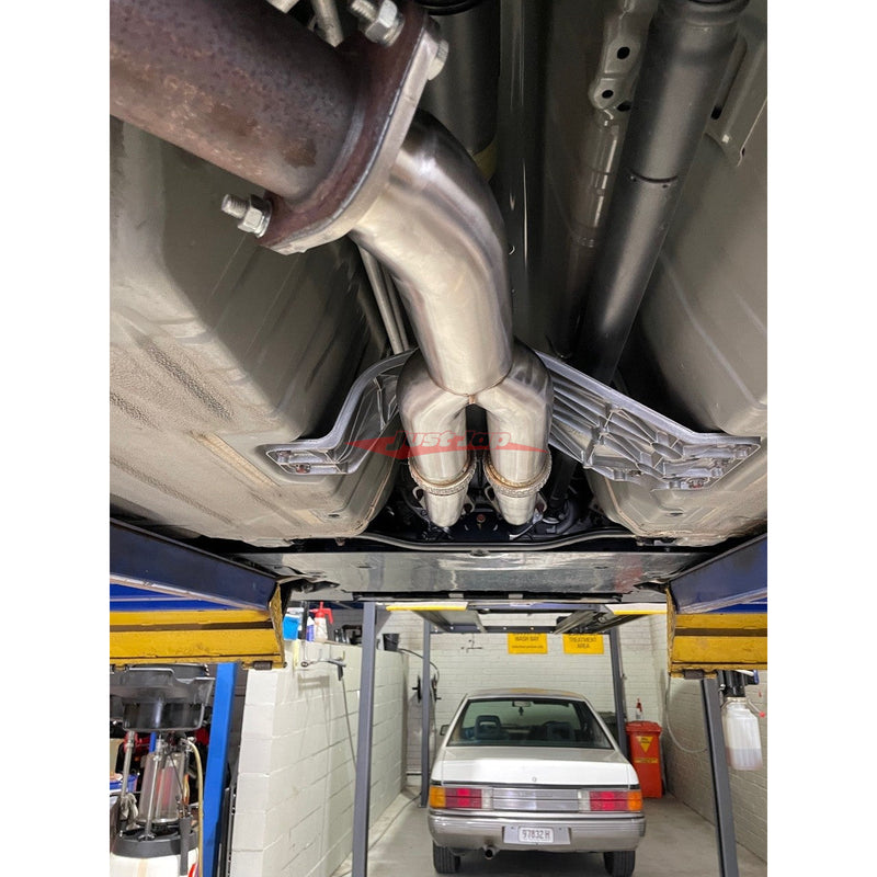JustJap Racing Stainless Steel 3.0" Centre Mid Y Pipe (De-Cat) Fits Nissan R35 GTR (2007-)