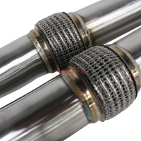 JustJap Racing Stainless Steel 3.0" Centre Mid Y Pipe (De-Cat) Fits Nissan R35 GTR (2007-)
