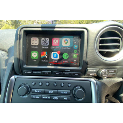 JustJap Wireless Apple CarPlay / Android Auto (Inc. Reverse Camera) Fits Nissan R35 GTR CBA 07-10 (JDM)