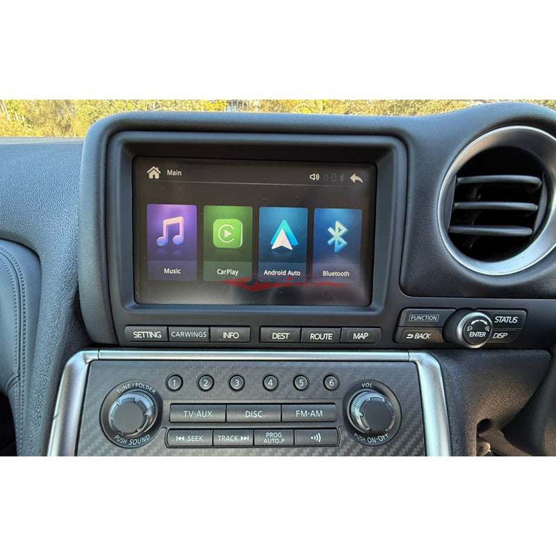 JustJap Wireless Apple CarPlay / Android Auto TV / Aux. Unit Fits Nissan R35 GTR 07-10 (JDM Models)