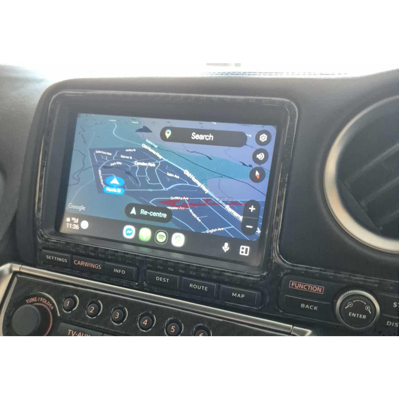 JustJap Wireless Apple CarPlay / Android Auto TV / Aux. Unit Fits Nissan R35 GTR 07-10 (JDM Models)