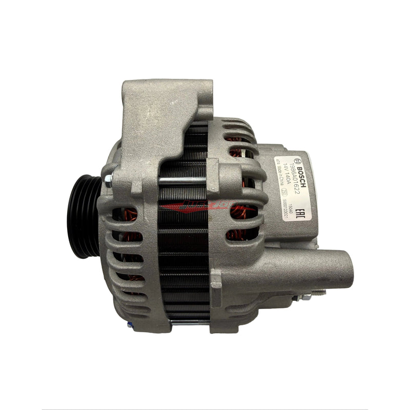 LS1 Bosch 12V 140 Amp Alternator & CWC RB Twin Cam Billet Conversion Kit (Black) Fits Nissan RB20 RB25 RB26 RB30