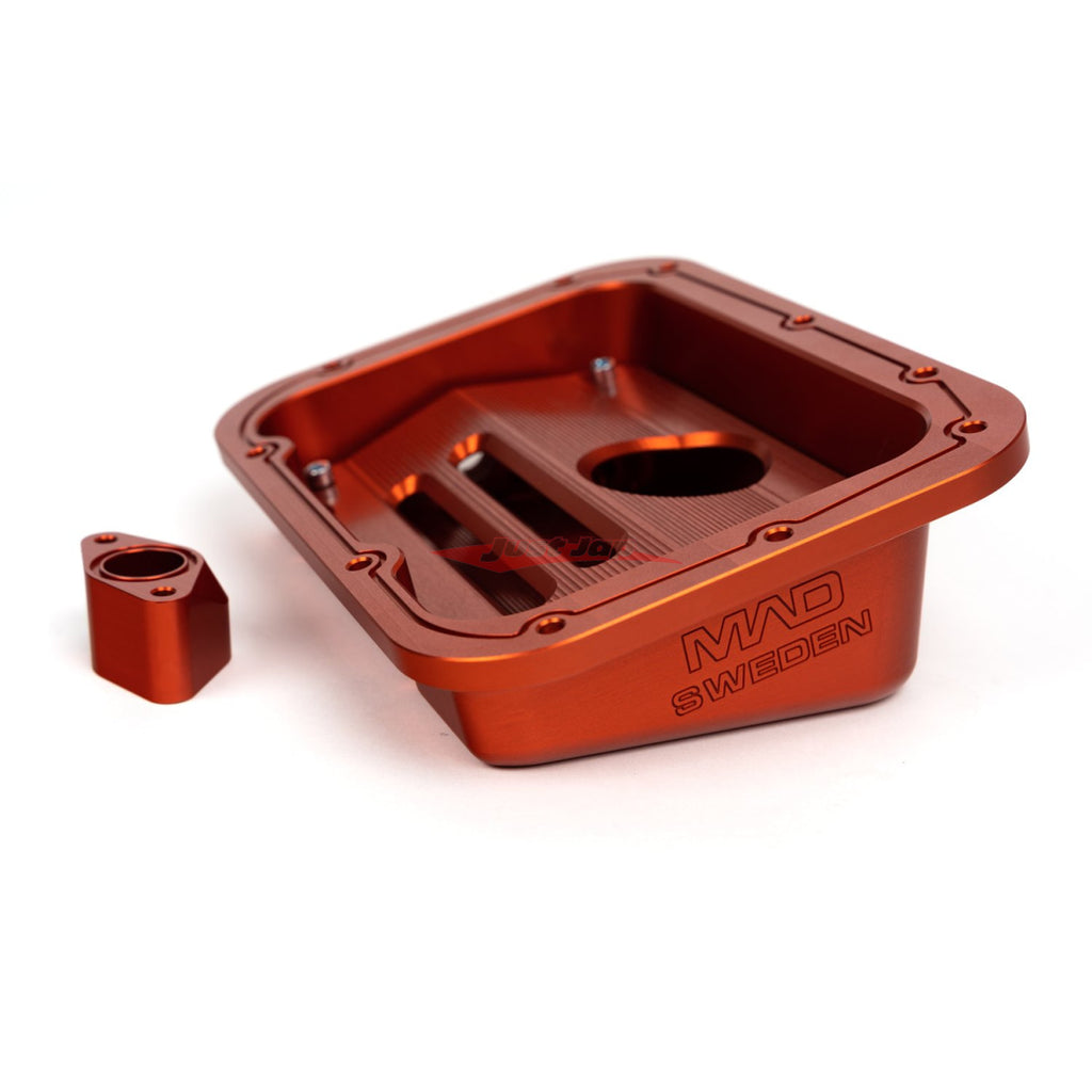 MAD Sweden Billet Deep Engine Oil Pan (Red) Fits Nissan R35 GTR (VR38D ...