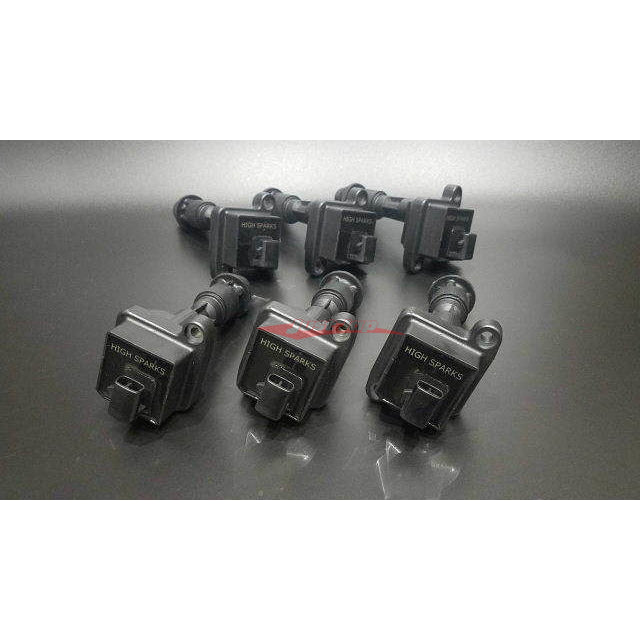 Mature High Spark Ignition Coil Set Fits Toyota Mark II, Chaser, Cresta JZX81/JZX90, Supra JZA70/JZA80 & Aristo JZS147 (1JZ-GTE / 2JZ-GTE)