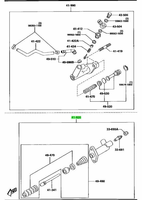 Genuine Mazda Clutch Slave Cylinder Fits Mazda RX-7 FD3S (92-02)