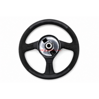 Mines Leather Steering Wheel (Black Stitching) Fits Nissan R32 GTR