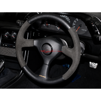Mines Leather Steering Wheel (Black Stitching) Fits Nissan R32 GTR