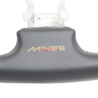 Mines Leather Steering Wheel (D Type Grey Stitching) fits Nissan R35 GTR 07-16