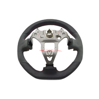 Mines Leather Steering Wheel (D Type Red Stitching) Fits Nissan R34 Skyline GTR, S15 Silvia & 200SX