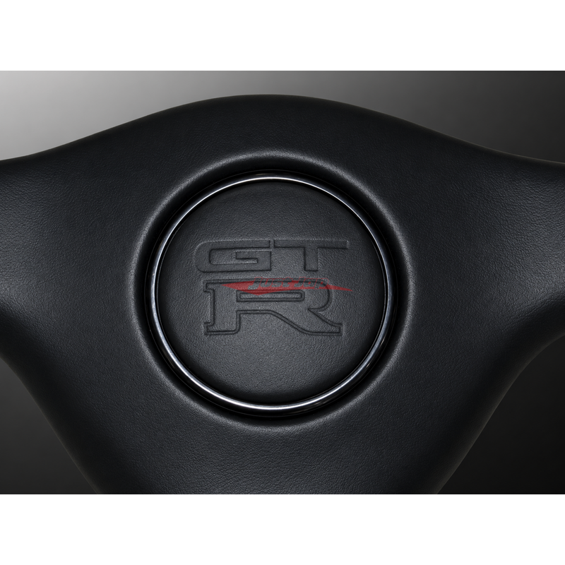 Mines Leather Steering Wheel (Grey Stitching) Fits Nissan R32 GTR