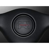 Mines Leather Steering Wheel (Red Stitching) Fits Nissan R32 GTR