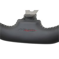 Mines Original Leather Steering Wheel (D Type Grey Stitching) Fits Nissan R34 Skyline GTR, S15 Silvia & 200SX