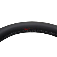 Mines Original Leather Steering Wheel (D Type Grey Stitching) fits Nissan R35 GTR 07-16