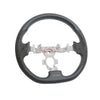 Mines Original Leather Steering Wheel (D Type Grey Stitching) fits Nissan R35 GTR 07-16