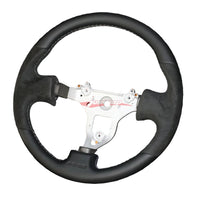 Mines Original Leather Steering Wheel (Version 2 Grey Stitching) Fits Nissan R34 Skyline GTR, S15 Silvia & 200SX