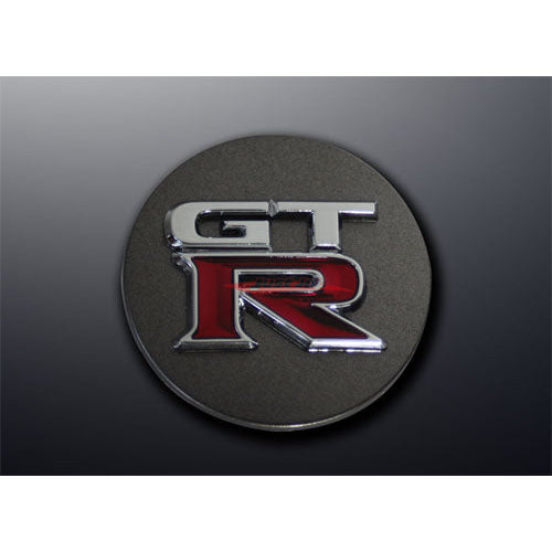 Mines Wheel Centre Cap Set fits Nissan R35 GTR (Dark Chrome)