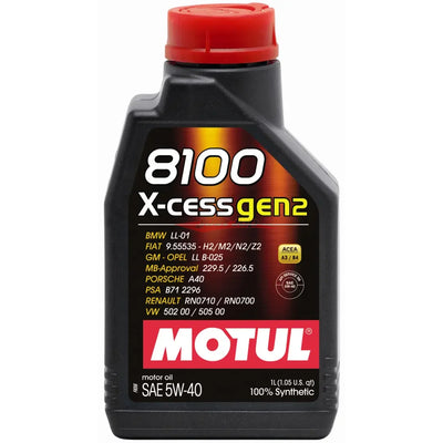 Motul 8100 X-cess Gen. 2 Engine Oil 5W-40 1 Litre