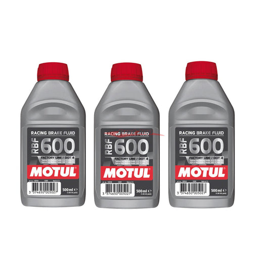 Motul RBF 600 Factory Line Brake Fluid (RBF600 Triple Pack)