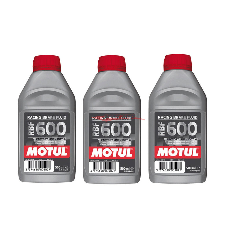 Motul RBF 600 Factory Line Brake Fluid (RBF600 Triple Pack)