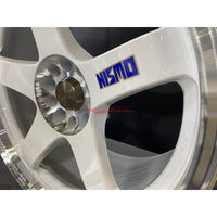 Nismo 40th Anniversary - Old Logo LMGT4 White (Cutting/Machined Lip) 18" x 9.5"J +12