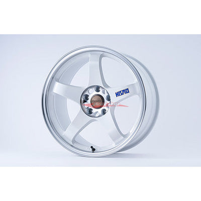 Nismo 40th Anniversary - Old Logo LMGT4 White (Cutting/Machined Lip) 18" x 9.5"J +12
