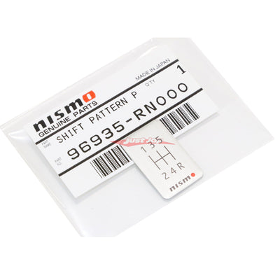 Nismo Aluminium Shift Pattern Emblem - 5 Speed