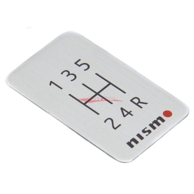 Nismo Aluminium Shift Pattern Emblem - 5 Speed