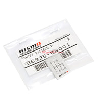 Nismo Aluminium Shift Pattern Emblem - 6 Speed