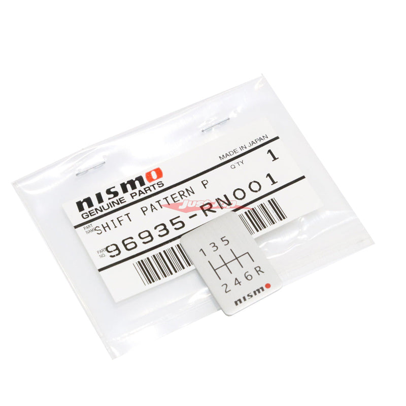 Nismo Aluminium Shift Pattern Emblem - 6 Speed