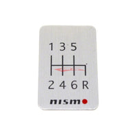 Nismo Aluminium Shift Pattern Emblem - 6 Speed
