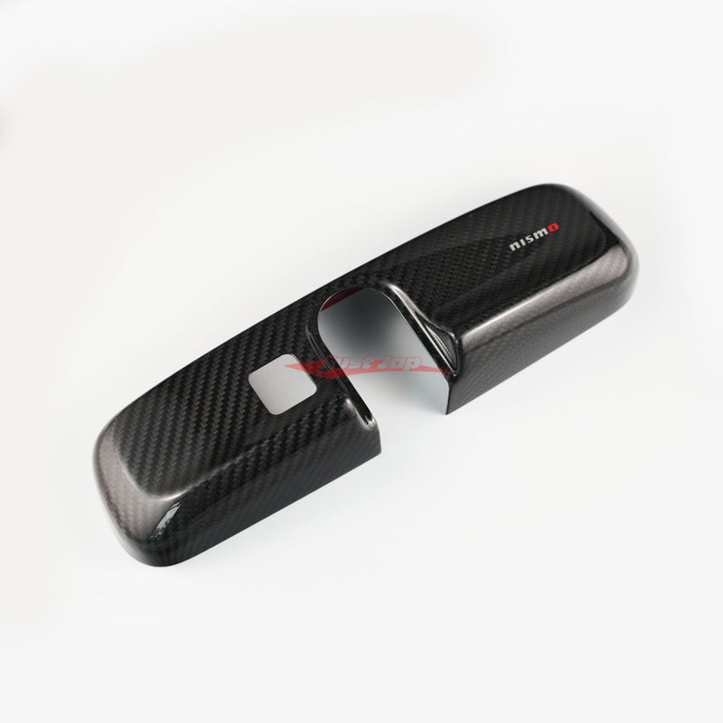 Nismo Carbon Interior Room Mirror Cover Fits Nissan Z33 350Z, Z34 370Z, R35 GTR, V35/V36 Skyline, Y50 Fuga, & E11/E12 Note