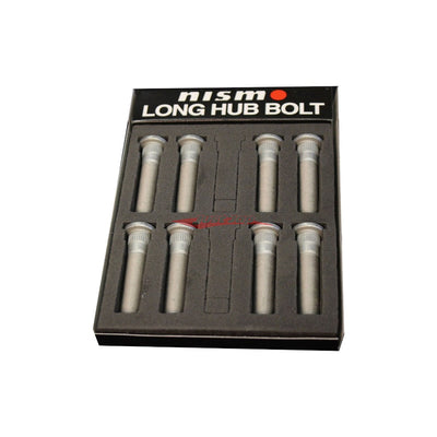 Nismo Front & Rear Long Hub Wheel Stud Bolt Set (60mm) Fits Nissan A31 Cefiro, R30/R31 Skyline, S13 Silvia, 180SX & Z31 300ZX (Check Compatibility)