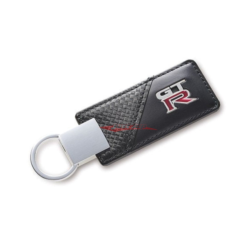 Nismo GTR Metal Logo Carbon Look Leather Keychain
