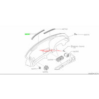 Nismo Heritage Dash Defroster Fin / Demister Vent Kit Fits Nissan R32 Skyline GTS/T & GTR