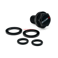Nismo Magnetic Oil Drain Plug & Washer (Black) M12 x 1.25 Fits Nissan
