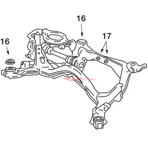Nismo Rear Differential Crossmember Reinforced Mounting Bush fits Nissan S14/S15/R32/R33/R34/C34/Z32