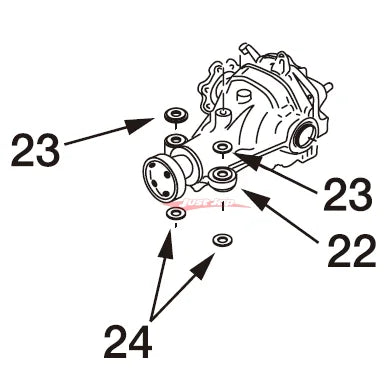 Nismo Rear Differential Reinforced Front Mounting Bush Set Fits Nissan S14/S15/R33/R34/C34/Z32 & R32 Skyline (4WD)