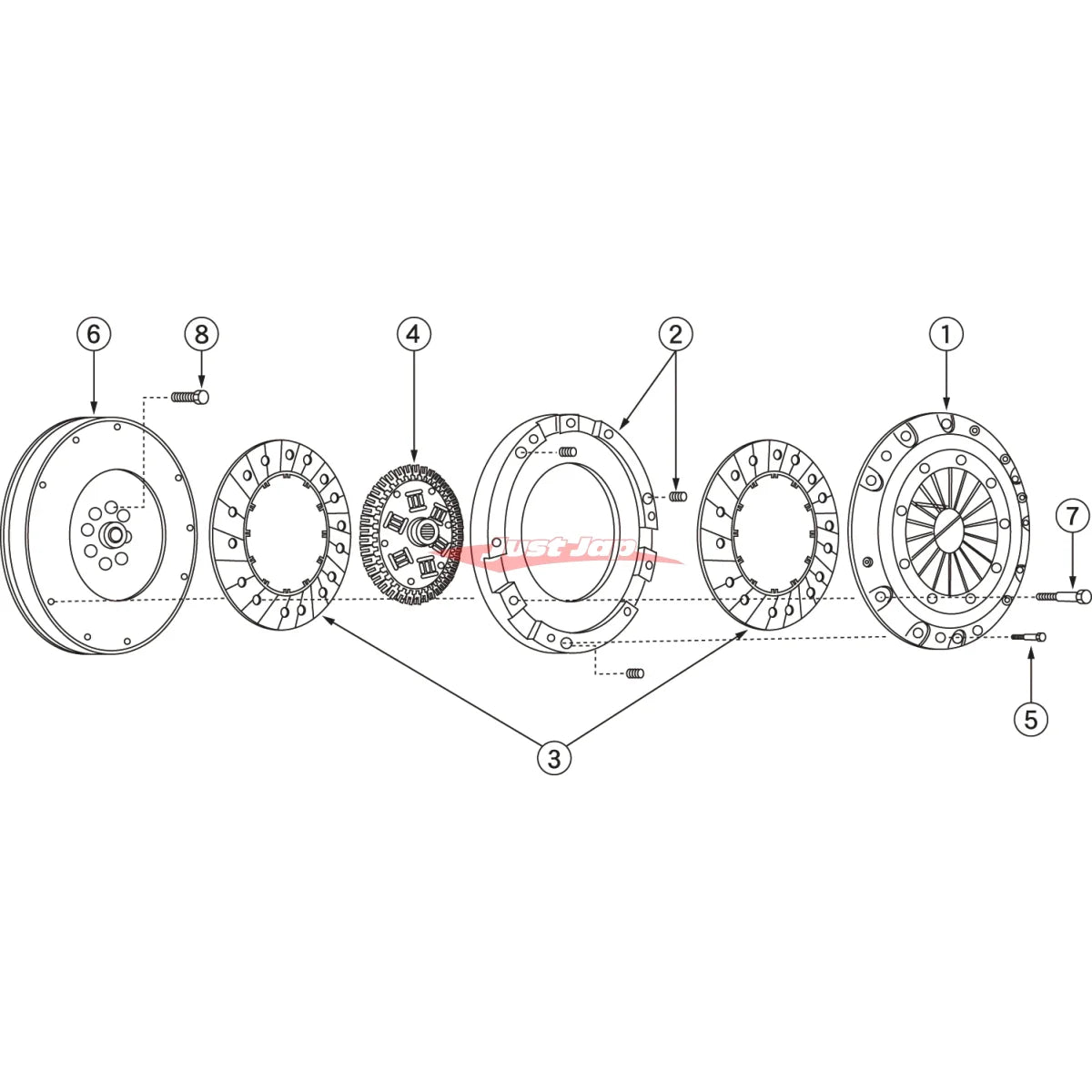 Nismo Super Coppermix Twin Plate Clutch Replacement Disc (225mm Nismo Super Coppermix Twin Plate Clutch Replacement Disc (225mm
