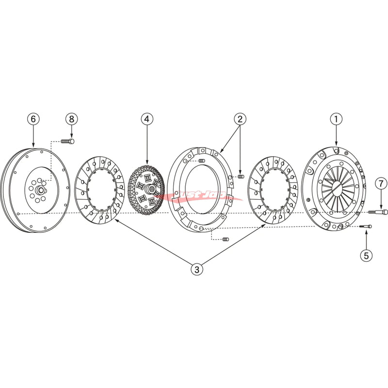 Nismo Super Coppermix Twin Plate Clutch Replacement Disc (225mm)