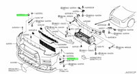 Genuine Nissan Front Bumper Upper Side Indicator Support Bracket Screw Grommet (Rear) Fits Nissan R35 GTR