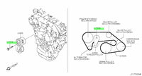 Genuine Nissan Drive Belt Tensioner Bracket Bolt Fits Nissan R35 GT-R