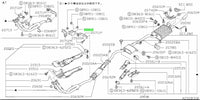 Genuine Nissan Exhaust Mounting Rubber Bracket Fits Nissan A31/S13/S14/R31/R32/R33/C32/C33/C34